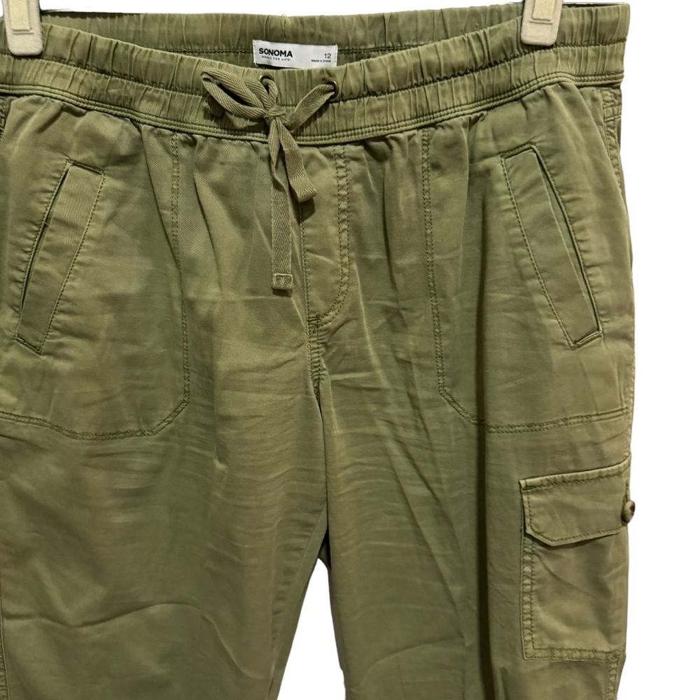 Sonoma - Cargo Capris - olive green - size 12 - Picture 2 of 5